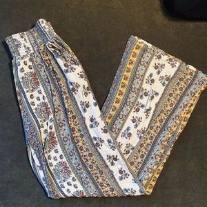 Wide Leg Boho Pants